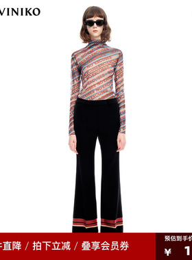 VVNK JANE PLUS小众设计满幅字母小高领领打底衫