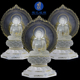 观己琉璃三宝佛释迦牟尼佛药师佛阿弥陀佛琉璃药师七佛佛像摆件
