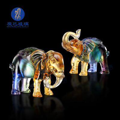 吉祥物装饰柜吉象观己琉璃
