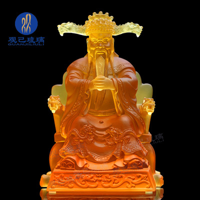 财神爷前台龙五爷观己琉璃