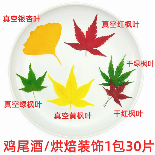 新鲜真空红枫叶/烘干枫叶1包30片
