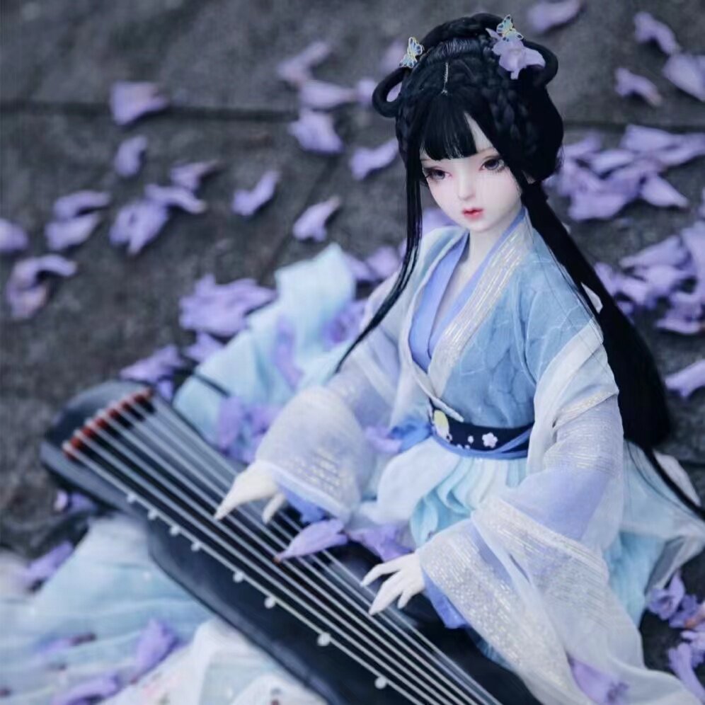 中国风巴比娃娃纯古风古装汉服公主女孩玩偶装饰摆件盲盒儿童礼物