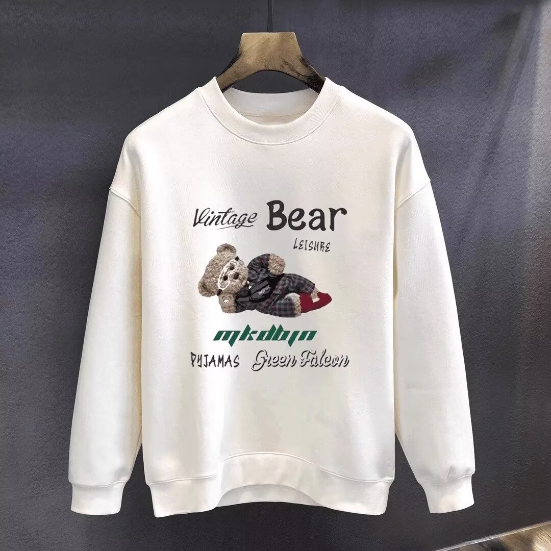 【一折专区】奥特莱斯秋冬新款重磅潮流圆领套头卫衣男士汉服印花