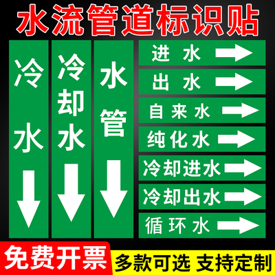 【热销万件】管道标识流向箭头