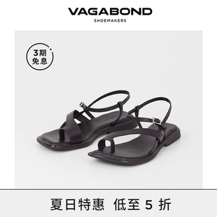 Vagabond 2024春夏系列 IZZY女士牛皮分趾平底凉鞋 绑带露趾凉鞋