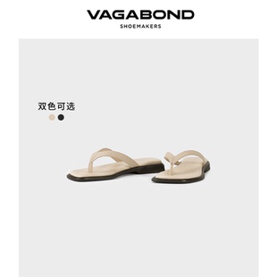 一脚蹬2026春夏新品 人字拖鞋 IZZY女士羊皮夹趾平底凉鞋 Vagabond