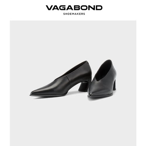 VagabondILONA尖头粗跟高跟鞋
