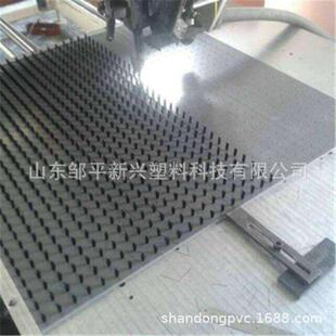 厂家加工雕刻工业PVC毛刷板数控冲床工作台PVC平面毛刷板灰色黑色