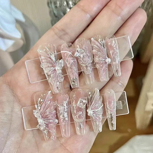 冰蝶冰晶奔月蝴蝶纯手工