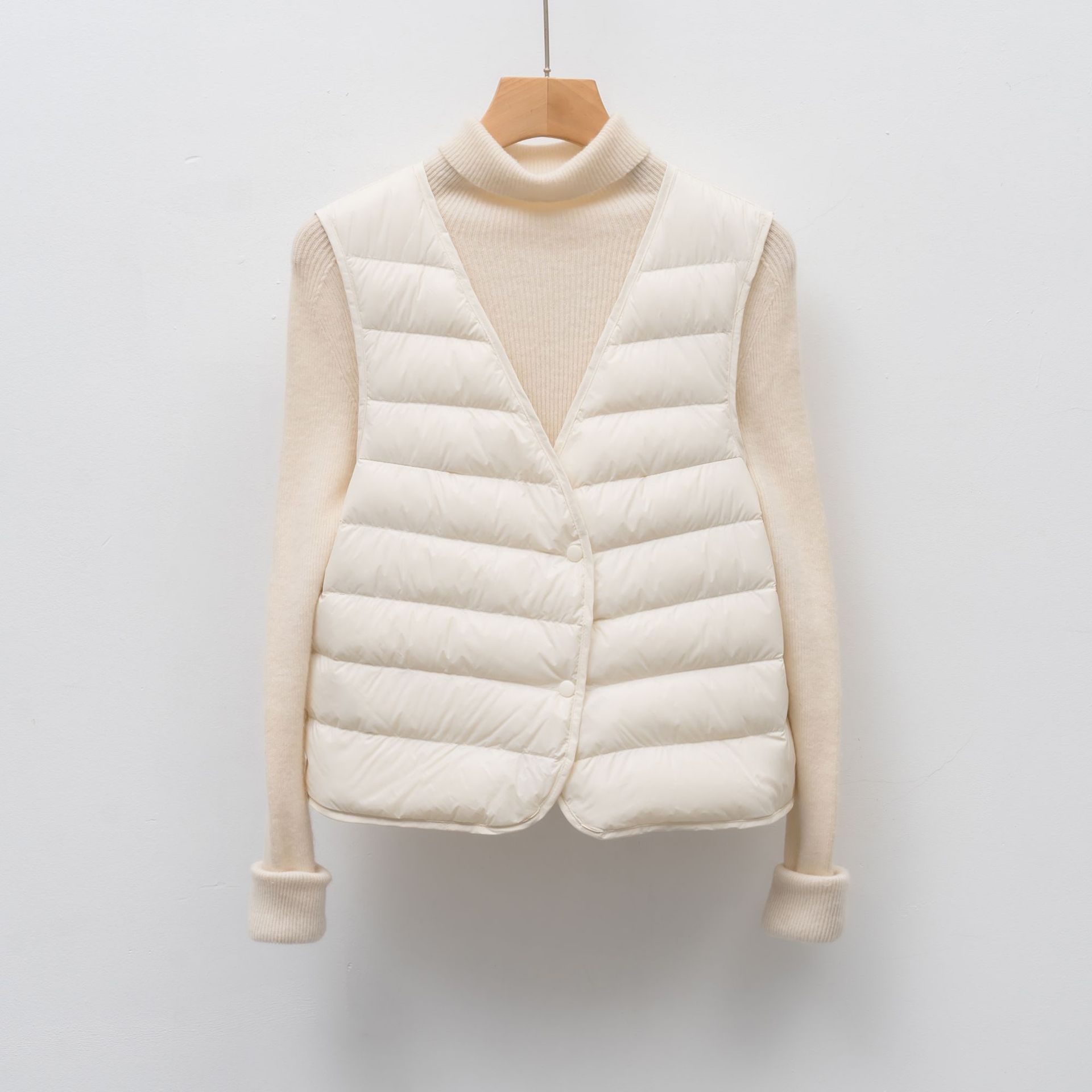 90鹅绒排骨羽绒内胆马甲