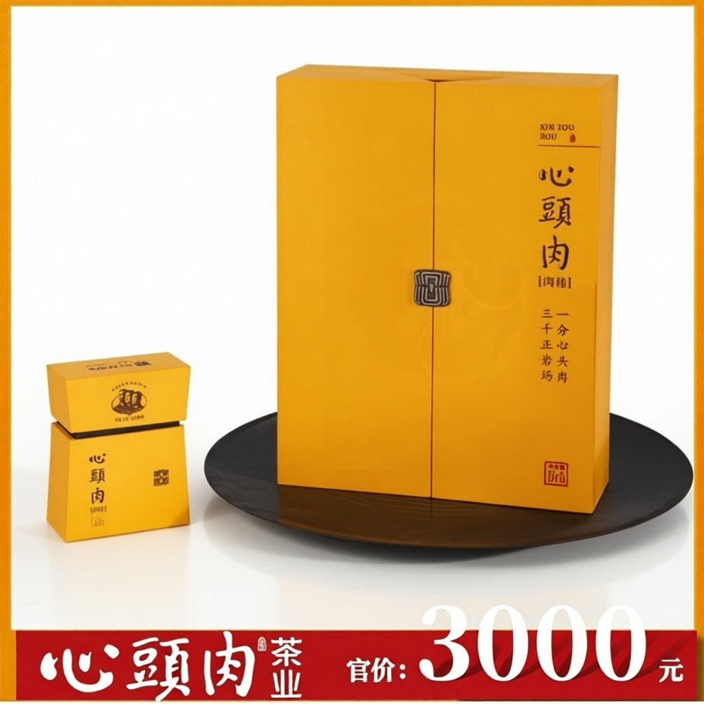 岩茶村心头肉升级版3.0正宗武夷岩茶天心岩肉桂礼盒装30g新款高档