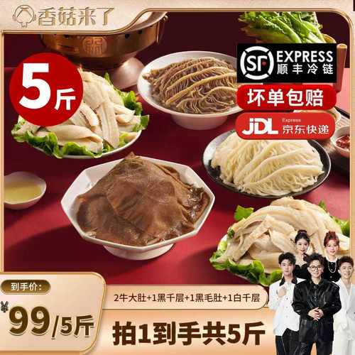 【香菇来了】洽小仙火锅牛杂毛肚千层肚火锅食材固形物60%