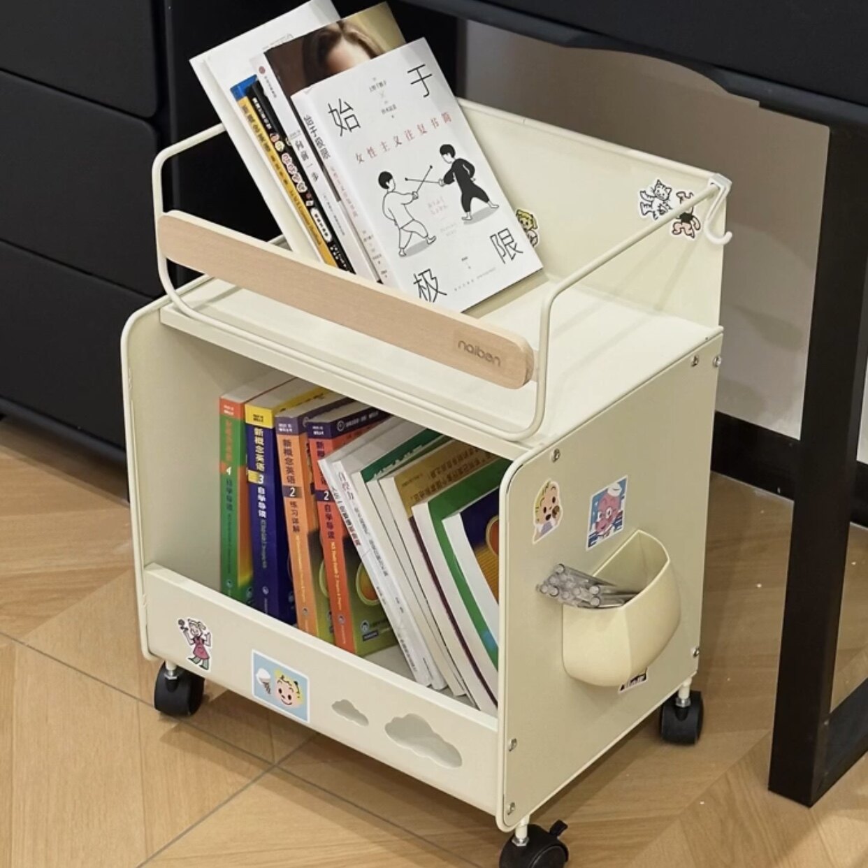 Osamu Harada Mobile Under-Desk Organizer – School Bag & Study Cart - Product image 4
