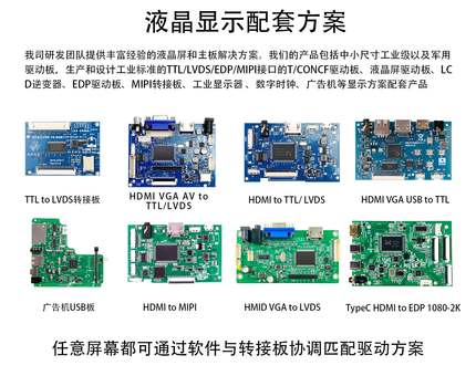 7/8/9/10.1寸IPS高清显示器电容触摸液晶屏HDMI驱动板DIY副屏套件