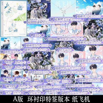 环衬印特签 纸飞机 潭石著都市题材校园纯爱小说汤君赫杨煊