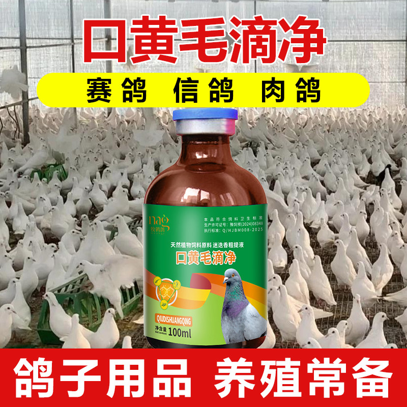 鸽子口黄毛滴净赛幼鸽毛滴净鸽子口黄专用口腔净赛鸽信鸽肉鸽用