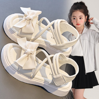 女童凉鞋2026新款夏款小女孩学生中大童公主软底轻便夏季儿童鞋子