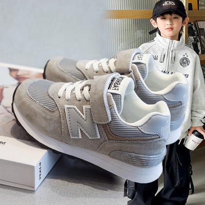 童鞋2025新款儿童运动鞋子男童老爹鞋透气阿甘鞋休闲鞋潮轻便防滑
