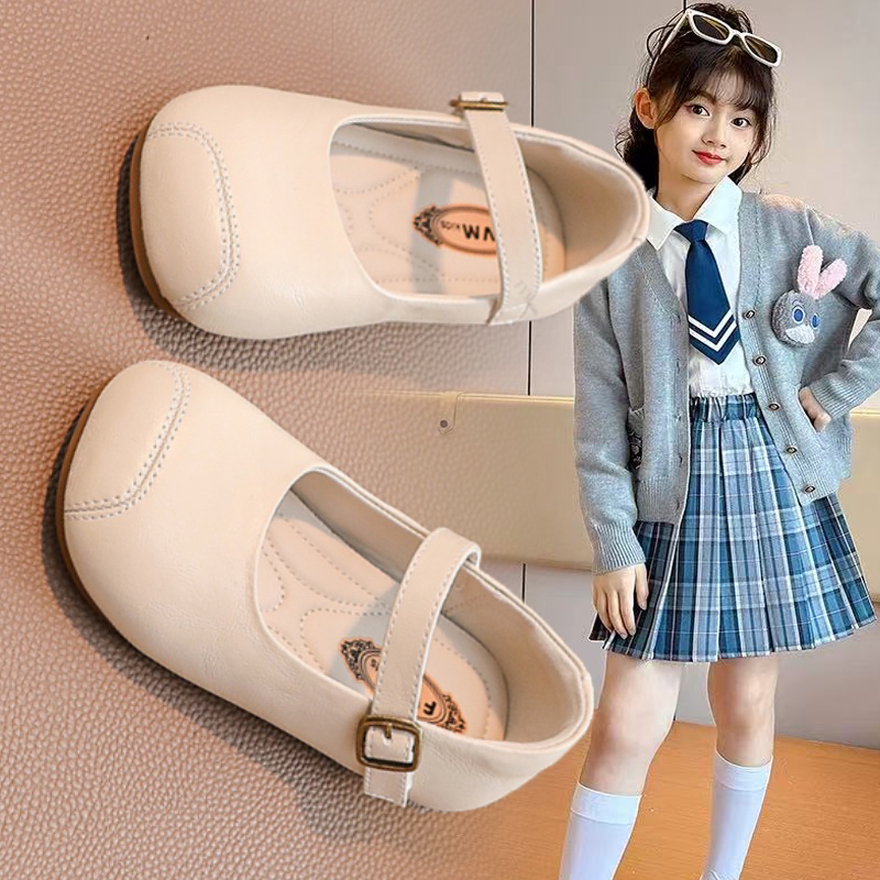 2025春秋新款女童鞋子儿童软底轻便单鞋洋气公主鞋皮鞋学院风女孩