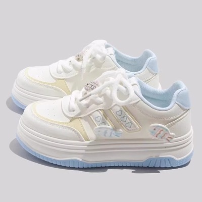 2025春秋季新款时尚透气女童板鞋