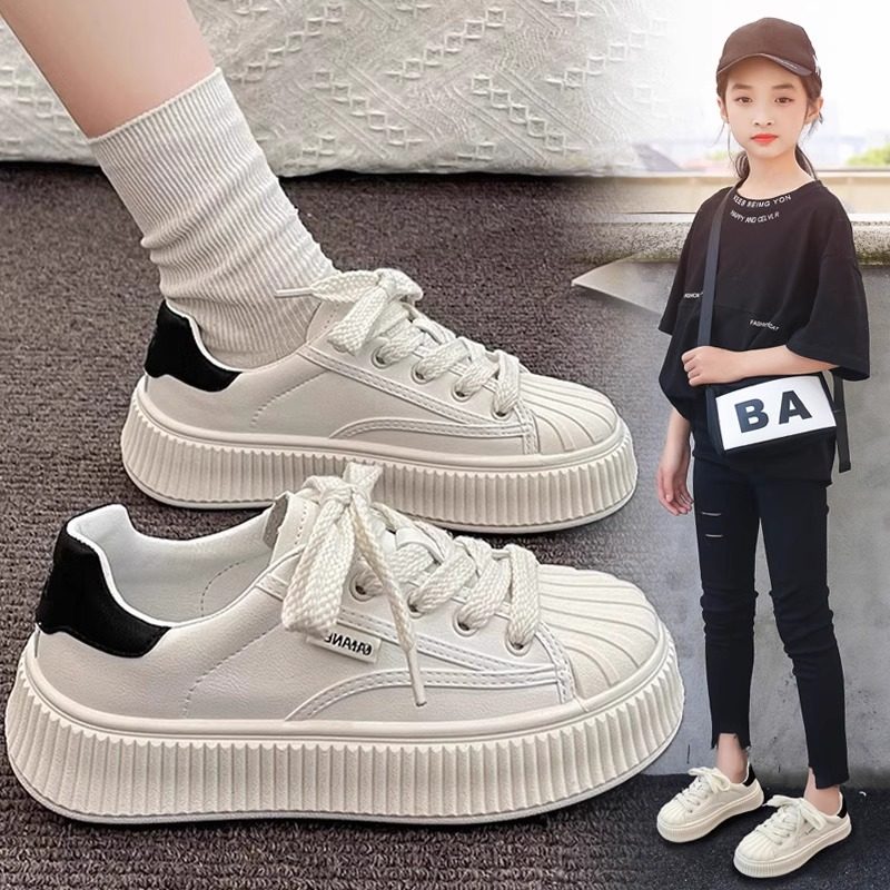 女童鞋子2026秋季新款板鞋儿童时尚休闲运动鞋中大童百搭小白鞋潮