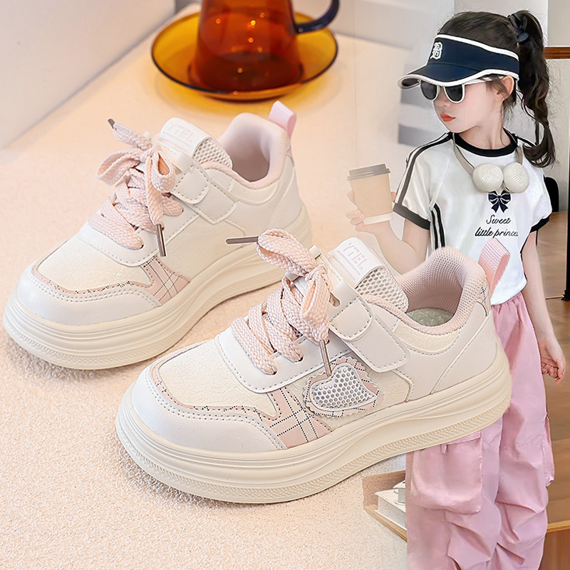时尚女童2026春秋新款厚底轻便学生板鞋女孩小众休闲百搭板鞋女