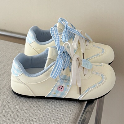 女童2026新款透气德训鞋板鞋百搭单鞋儿童女孩软底运动休闲阿甘鞋