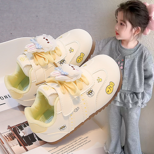 时尚小众女童宝宝卡通图案设计低帮休闲单鞋小童2026春秋新款童鞋