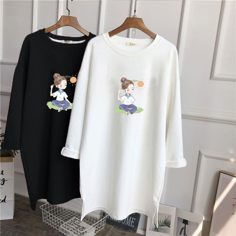 范迪莎长袖韩版加厚印花