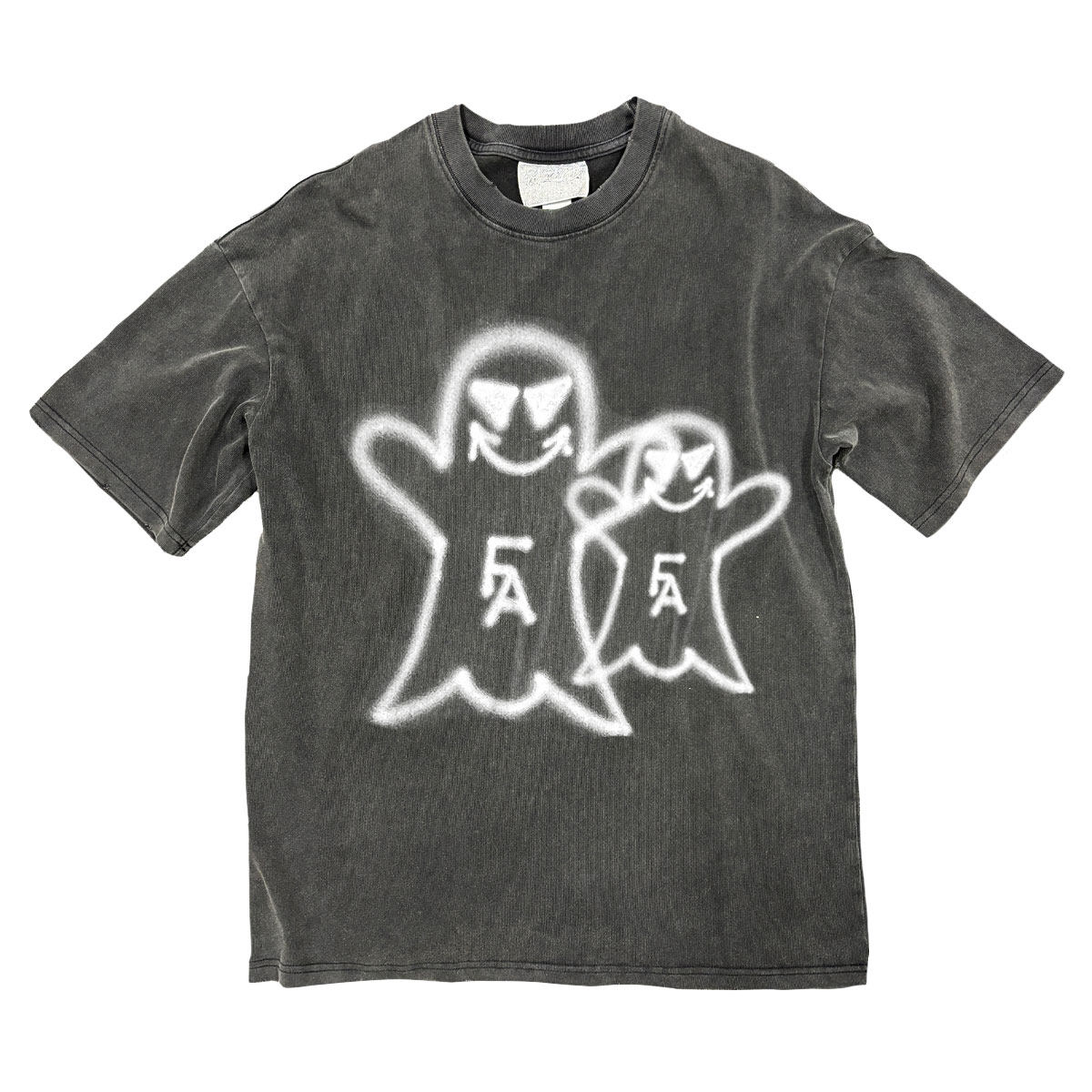 番茄小诗涂鸦Graffiti印花短袖T恤涂鸦Graffiti spray painting