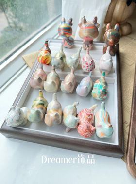 非遗摆件大漆工艺飘漆猫咪摆件