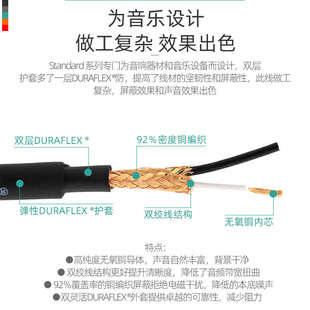 专业怪兽3.5mm对卡龙话筒平衡线立体声XLR卡农公声卡调音台音频