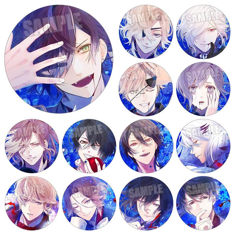 魔鬼恋人动漫徽章 DIABOLIK LOVERS逆卷昴/修吧唧胸章13种现货/D