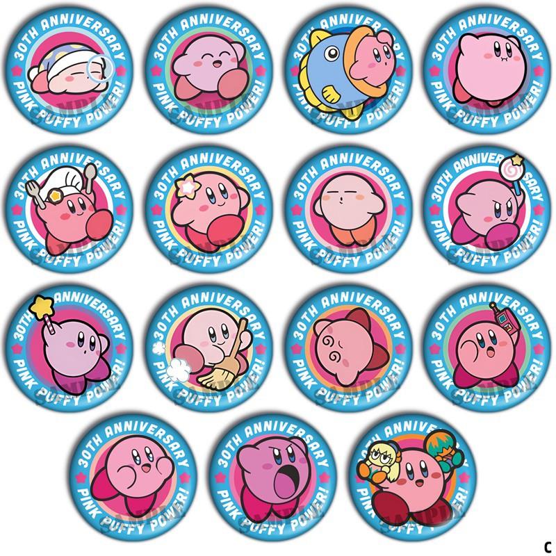 Kirby星之卡比吧唧谷子任天堂日本游戏现货亮膜胸章挂件周边徽章C