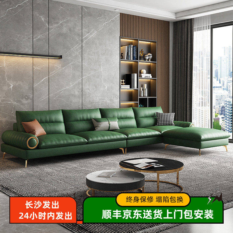 北欧意式极简科技布艺客厅沙发小户型简约现代轻奢时尚直排网红款