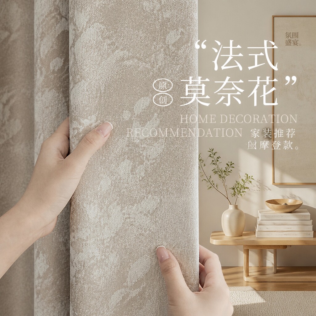 全遮光2026新款窗帘防晒隔热卧室高级感客厅复古风法式家用遮阳帘