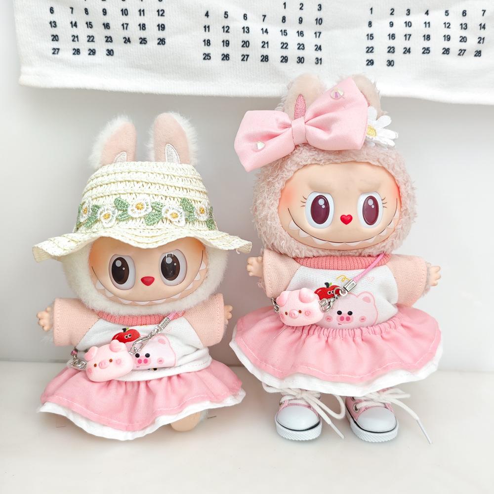 拉布布娃衣一二代Labubu衣服17cm