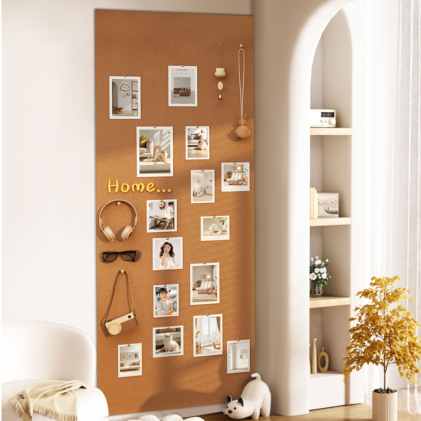 毛毡板照片墙软木板羊毛毡DIY