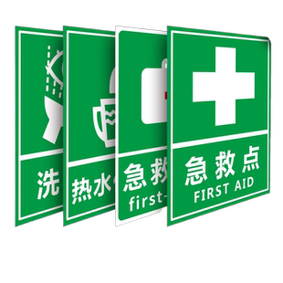 洗眼器标识牌紧急喷淋装置禁止使用说明洗眼器洗手标示牌紧急洗眼器操作流程告知牌指示牌贴纸告知实验室定制