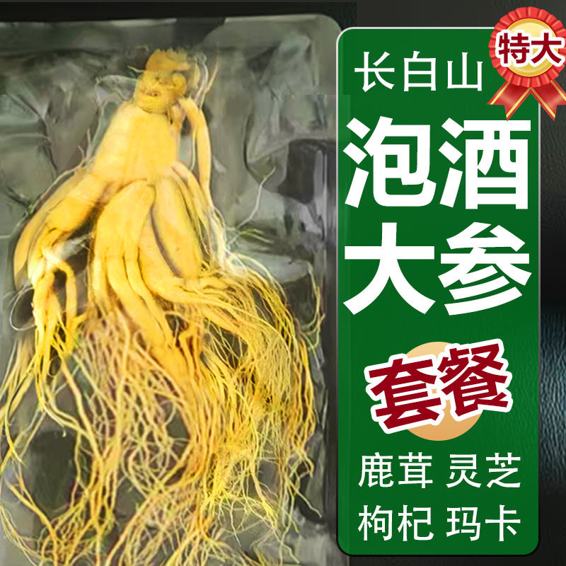 长白山新鲜人参泡酒专用特大参东北特产滋补高品质产地直发
