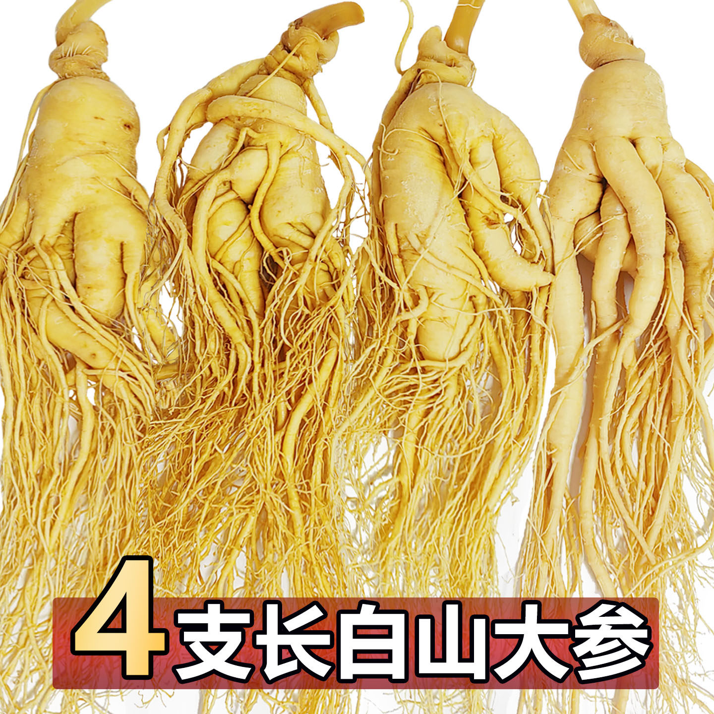长白山人参整枝鲜人参泡酒药材东北特产保鲜参煲汤产地直发鲜参