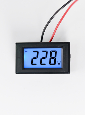 极速交流 数字电压表头 oLCD液晶数显 220v电压表头 AC80V~500V两