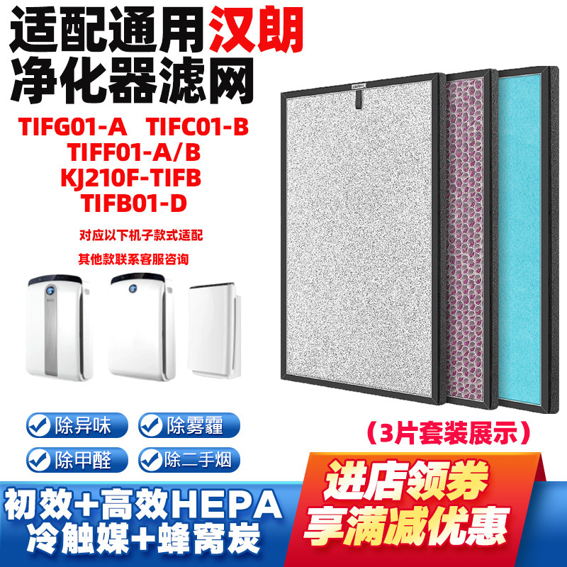 适配德国tipon汉朗空气净化器滤芯TIFI01-B典雅贵族时尚洁净风芯