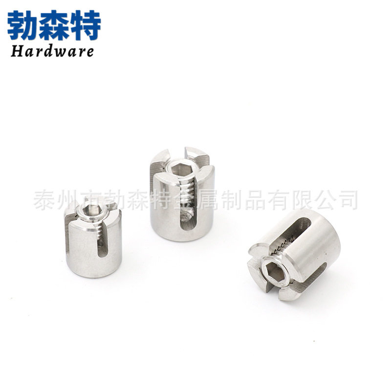 316不锈钢十字钢丝绳夹 十字槽卡头 十字夹头 园林钢丝绳固定