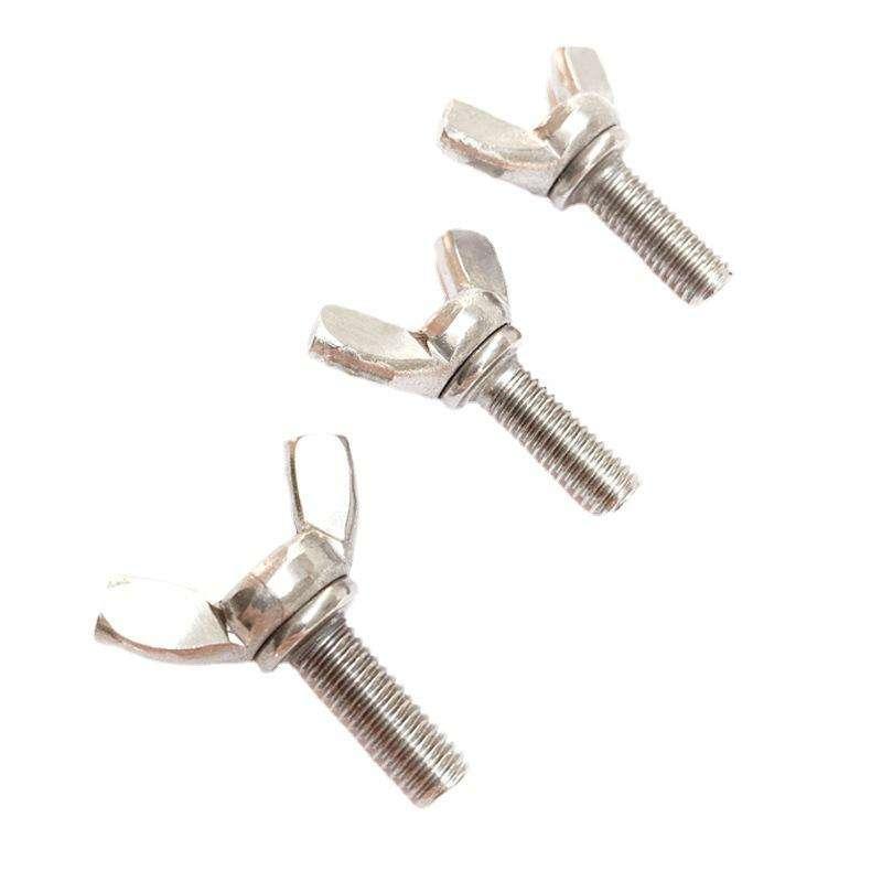 厂家供应304不锈钢蝴蝶型螺丝蝶形手拧螺钉羊角元宝螺栓M4M5M6M8