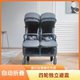 双胞胎婴儿推车可坐可躺自动折叠四轮避震可放后备箱可进电梯小巧