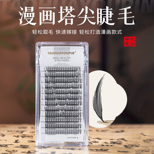 TAOHUAYOUPIN漫画塔尖睫毛快速堆塔尖漫画款神器嫁接睫毛美睫店用
