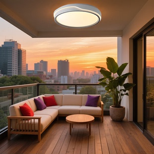 户外阳台吸顶灯卧室吸顶灯2025年新款现代简约客厅餐厅主卧房间灯