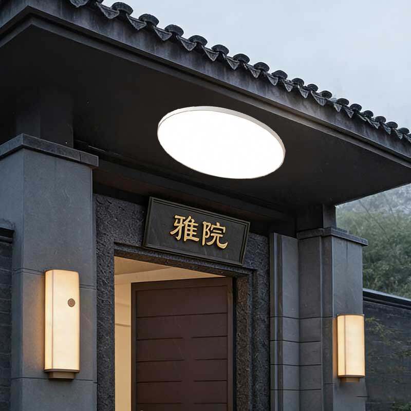 别墅大门口吸顶灯农村自建房入户门厅室外房檐阳台走廊防潮防虫灯