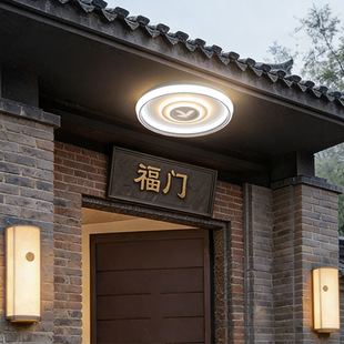 室外阳台吸顶灯屋檐走廊别墅大门口自建房入户门厅户外防潮防虫灯